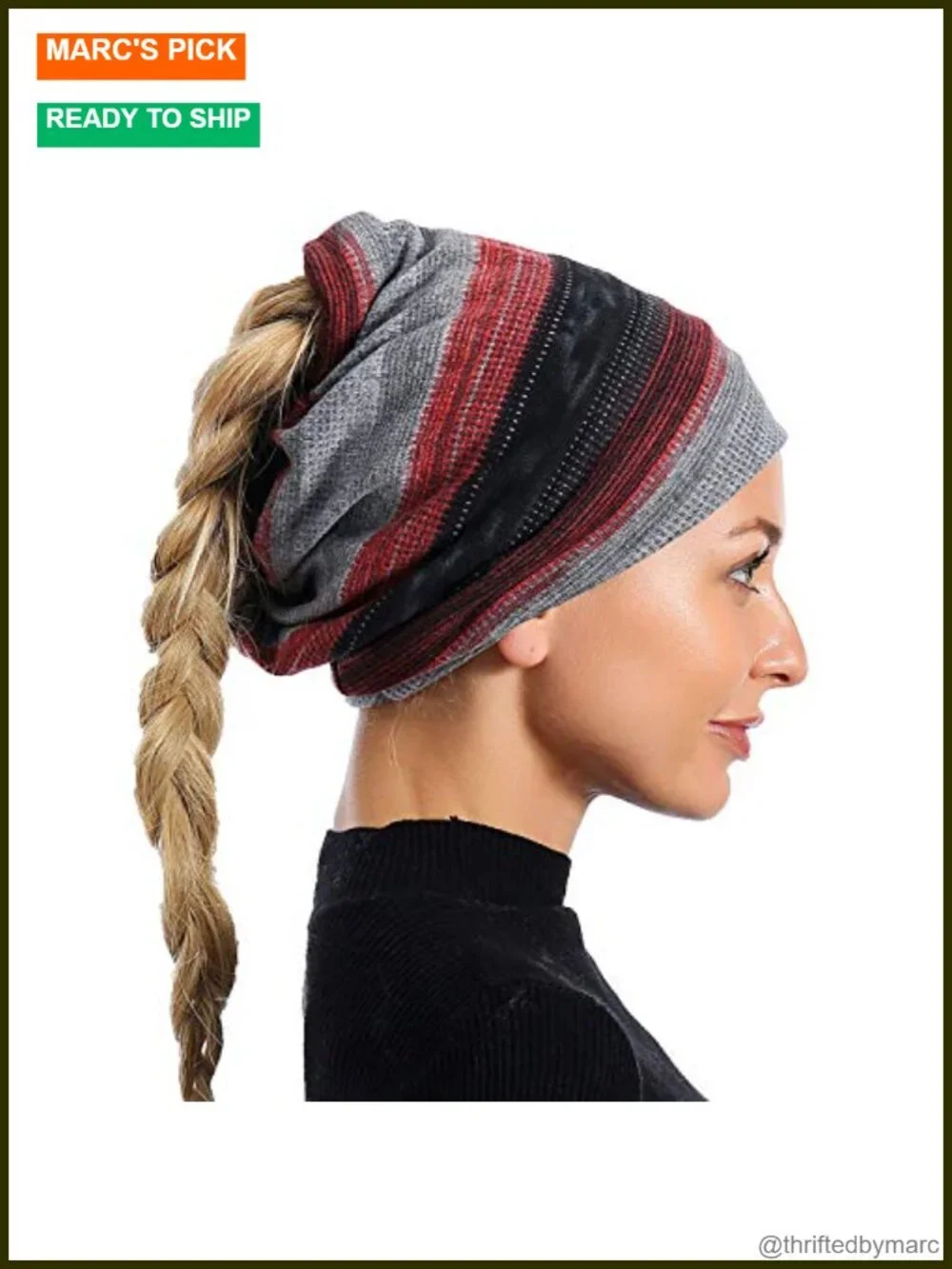 Slouchy Dwarf Beanie Hat - Breathable Cotton Sleep Cap Chemo Headwear